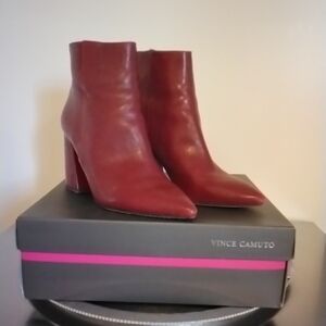 Vince Camuto Women's Bold Red Heeled Boots
